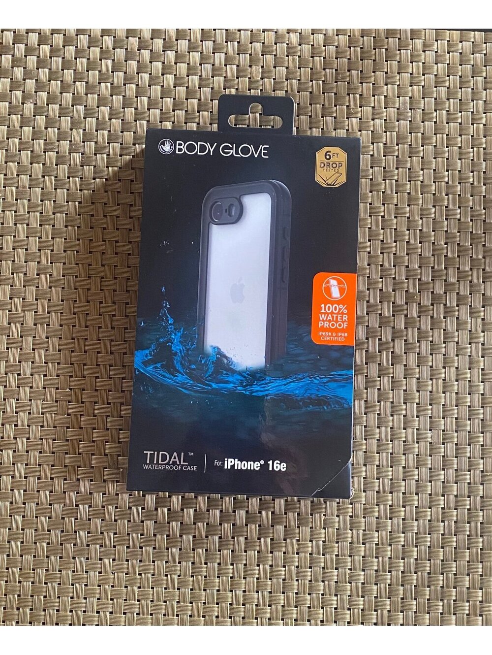 Body Glove Tidal Waterproof Case for iPhone 16e Black/Clear